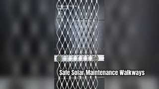 Pasarela solar de aluminio personalizada Acceso seguro para mantenimiento fotovoltaico