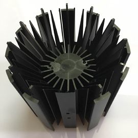 LED Module Street Light Aluminium Heat Sink Profiles With Black Anodizing