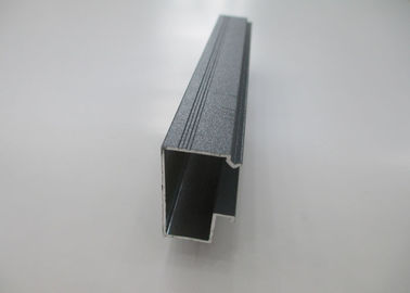 Outside slotted aluminum extrusion , Aluminum Rail Extrusions Customized 6063 Series