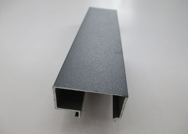 Outside slotted aluminum extrusion , Aluminum Rail Extrusions Customized 6063 Series