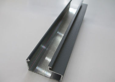 Outside slotted aluminum extrusion , Aluminum Rail Extrusions Customized 6063 Series
