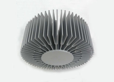 OEM Sunflower 6063 Aluminium Heat Sink Profiles , Round Heat Sink Extrusion