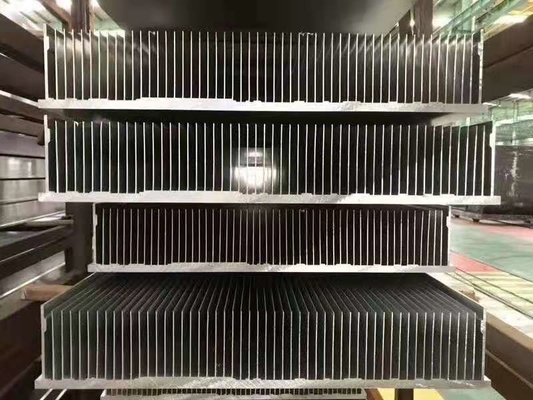 Anodized Aluminum Heat Sink Profiles Alloy Extrusion Perforated 6063-T5