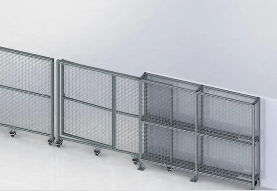 Extruded Welded Aluminum Industrial Profile Wire Mesh Fence 6063 - T5