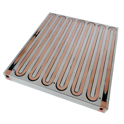 Custom liquid cooling heatsink aluminum cold plate with cooper tubes water cooling plate