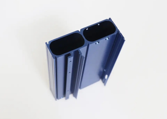 Aluminum Extruded Countersunk Hole Blue Anodized Aluminum Profile