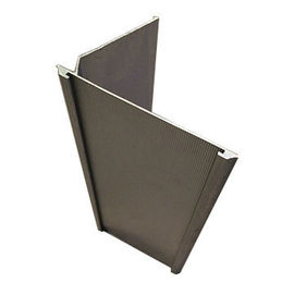 Siver Aluminium Industrial Profile , Industrial Aluminium Profiles For Curtain Wall Cover
