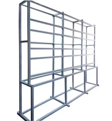 Estante de exhibición de aleación de aluminio de estilo industrial y estante de pared con perfil de extrusión de aluminio de ranura T 3030 4040